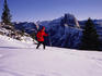 Cross country skiing through Yosemite National Park.