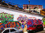 Graffiti art at Rossio Station.