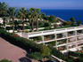 Rooftop garden on the seaside.