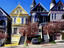 Colourful Victorian buildings, USA