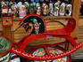 Uzbek ceramics on sale at the weekend 'Vernisazh' arts and crafts market in Izmaylovsky Park.