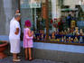 Window shopping on ulitsa Arbat, Inner Moscow.