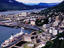 Overhead of city, Mt Juneau and Gastineau Channel.