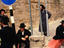 Orthodox Jews demonstrate against police at site of ancient grave exhumation.