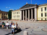 University forecourt.