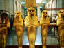 Ancient gold statues at Egyptian Museum.