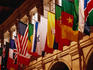 Flags on Publishing Society Building in the Christian Science Building.