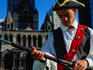 Minuteman on Copley Square, Boston.