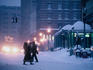 Tremont Street in downtown Boston during a blizzard.