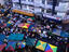 Aerial view, marketplace, Kuala Lumpur