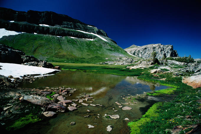 Upper South Fork Cascade Canyon on the Teton Crest trail in Grand Teton National Park.