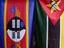 Flags at Gold Reef City, Johannesburg