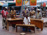 Musicians performing in the street at Bruma Market World