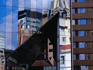 Reflections in the glass of 11 Diagonal Street