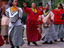 Dancers in traditional dress at Gold Reef City.