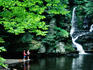 Boys fishing by Deer Leap Falls.