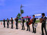 Calica harbor with Mexican musicians