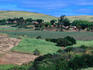 Cane fields and a village 80 kms north of Durban