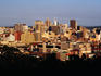 City at sunset.