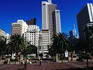 City buildings from Francis Farewell Square.