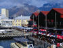 Table Mountain behind the historic Victoria and Alfred Waterfront, Cape Twon