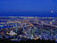moon rising over Cape Town
