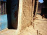 Mud-built house in Djenne's backstreets.