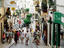 Shopping in streets of old town.