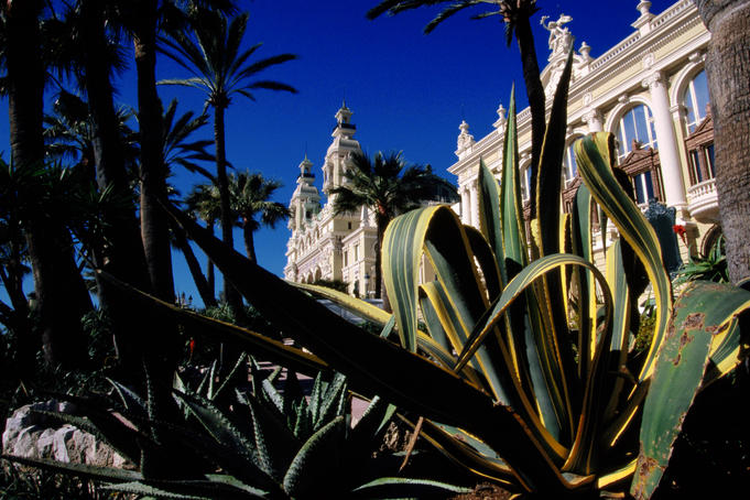 Place du Casino with surrounding gardens.