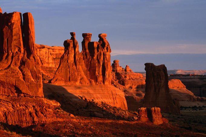 Three Gossips in Arches National Park.