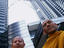 Thai monks, Petronas Towers, Malaysia