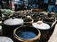 Buckets of soy sauce brewing.