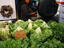 Organic produce at farmers market