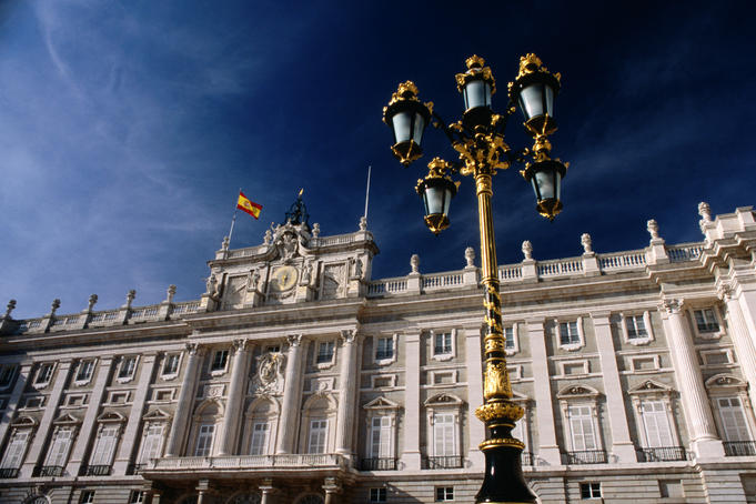 The Palacio Real in Madrid. The palace was completed in 1764 it is no longer used as a royal residence.