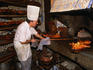 At work at el horno (the oven) in the Sobrino de Borti'n Restaurant and cafe in Madrid.