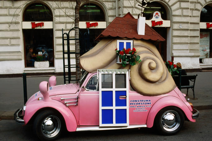 Customised beetle in central pest.