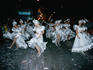 Dancers swirl their way along the streets during Carnival in Mazatlan