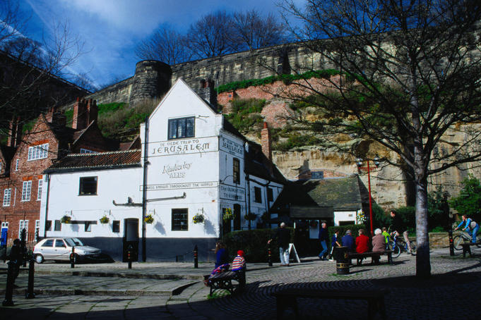 England's oldest pub 'Ye olde trip to Jerusalem' - Nottingham, England