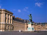 Equestrian statue at the Palace of Versailles.