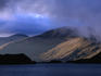 Evening light over Laguna Cautillos in the Cajas National Park.