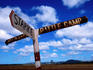 Rusted sign on the Cape York Peninsula.