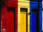 Colurful building in old town.