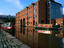 Ferry boats on Bridgewater Canal in the Castlefields area of Manchester.