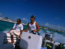 Dive boat to Hol Chan Marine Park.