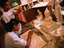 Students in sculpture class.