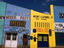 Colourful shop facades.