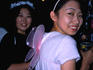 Japanese angels celebrate Halloween at Kyoto's Pig and Whistle.