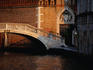 The delicate bridge crossing Rio Ca'Foscari looking east to Ca'Foscari, Dorsoduro.