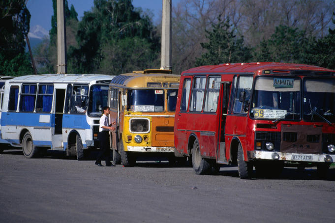 Buses at local bus station.