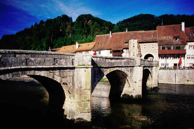 Bridge over River Doubs.